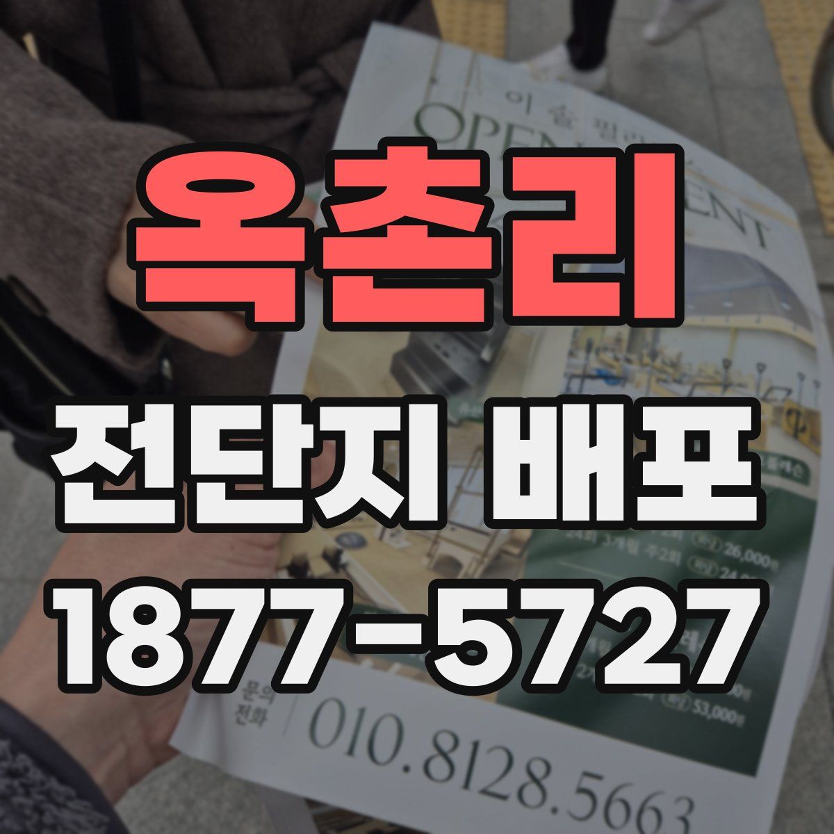 옥촌리 전단지 배포