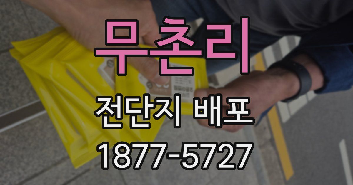 무촌리 전단지 배포