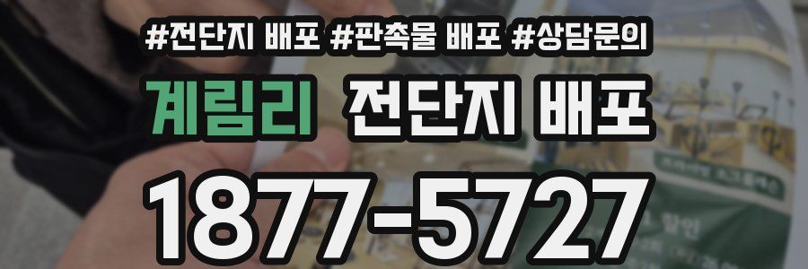 계림리 전단지 배포