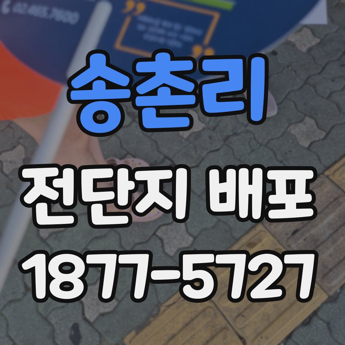송촌리 전단지 배포