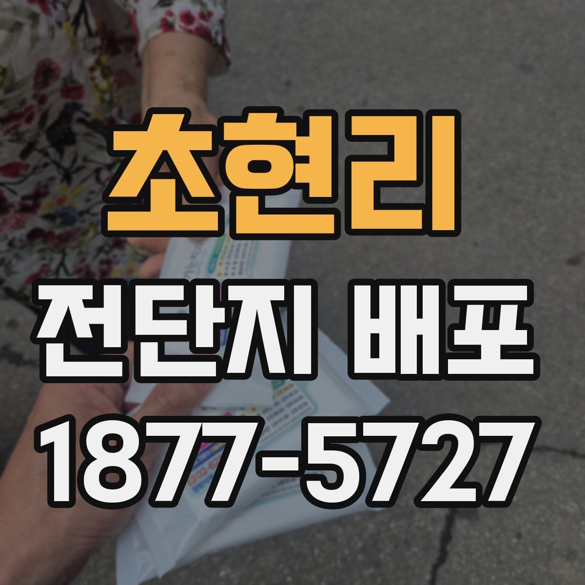 초현리 전단지 배포