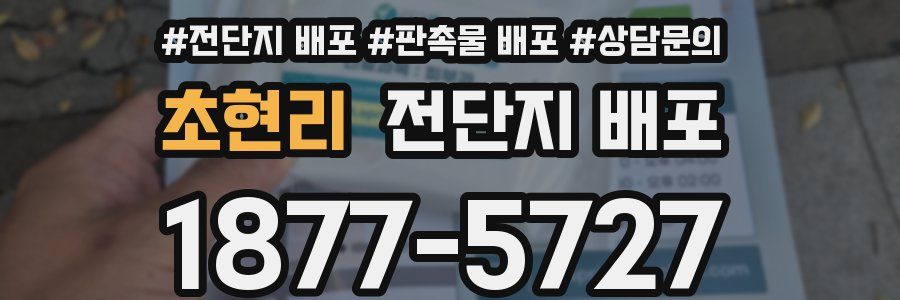 초현리 전단지 배포