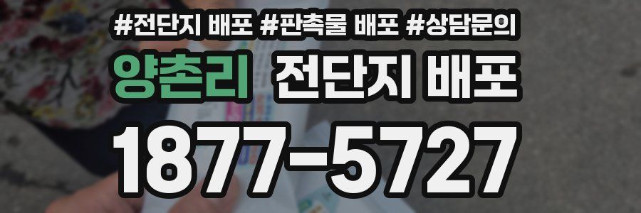 양촌리 전단지 배포