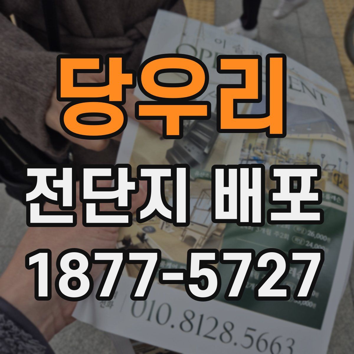 당우리 전단지 배포