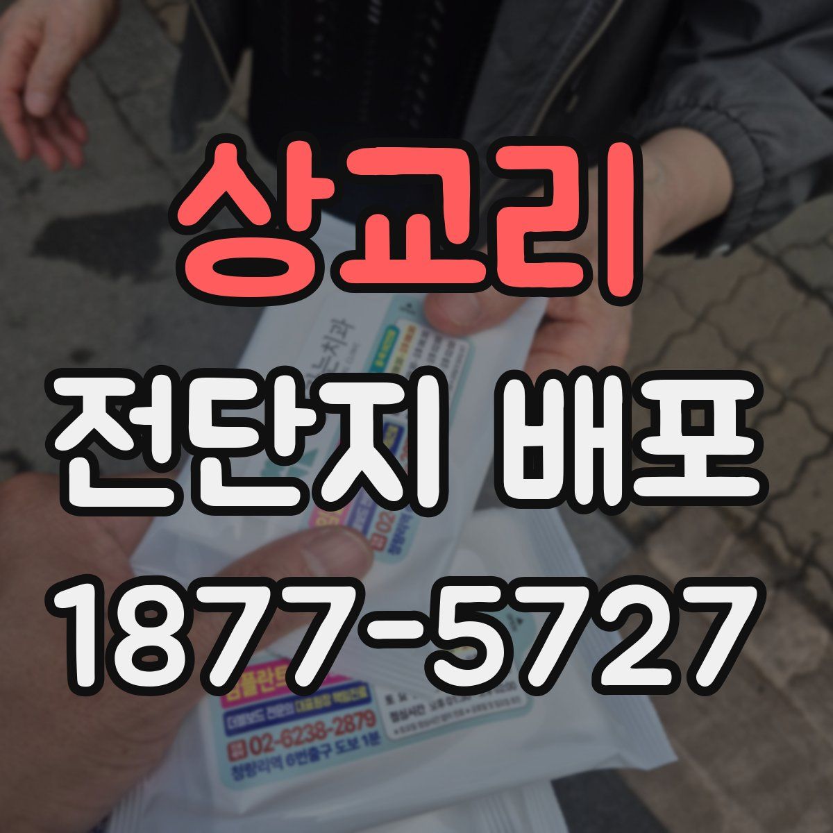 상교리 전단지 배포
