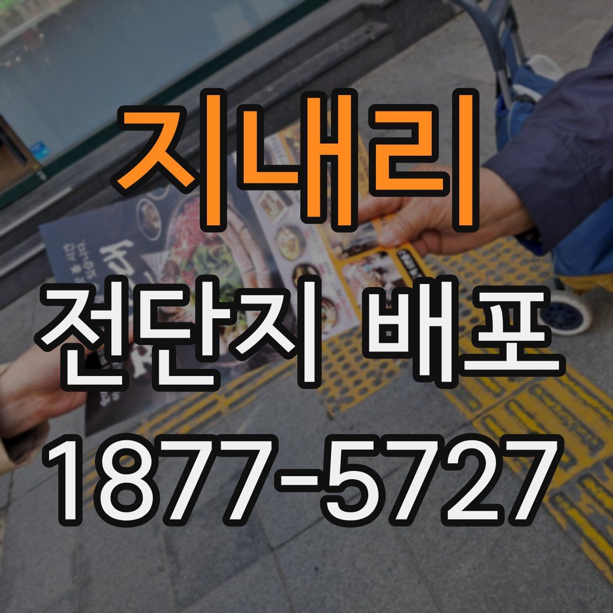 지내리 전단지 배포