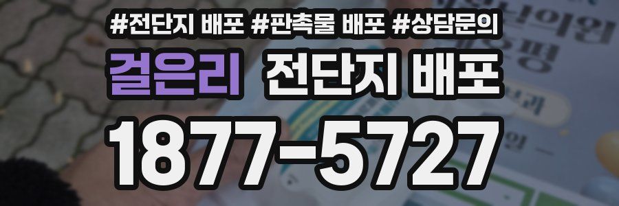 걸은리 전단지 배포