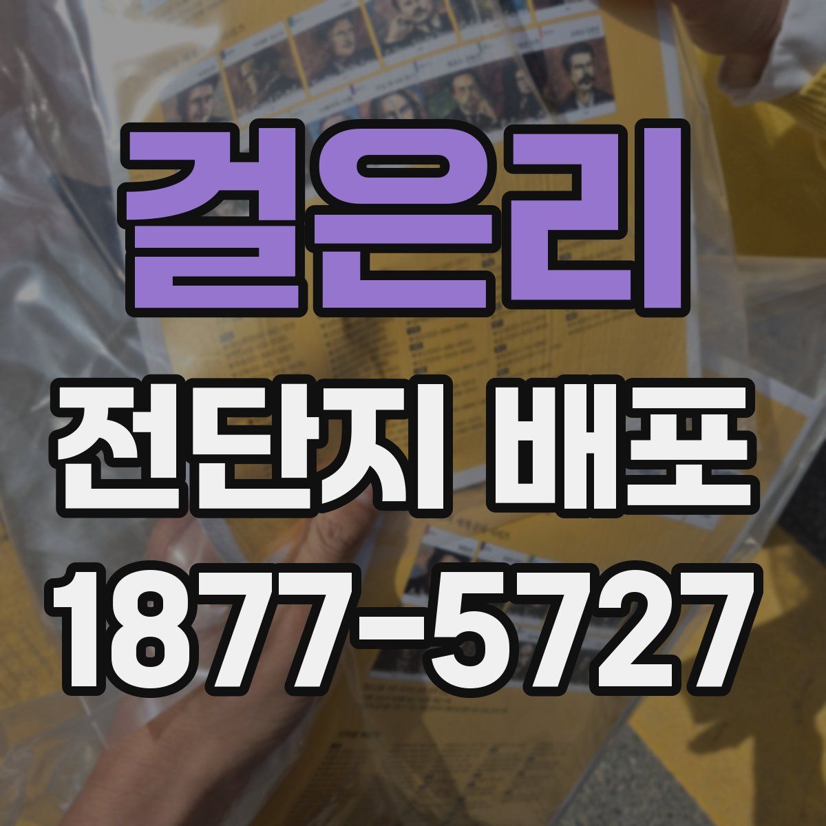걸은리 전단지 배포