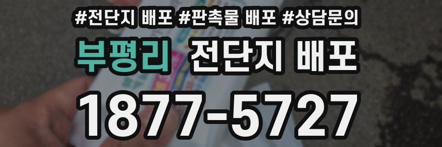 부평리 전단지 배포