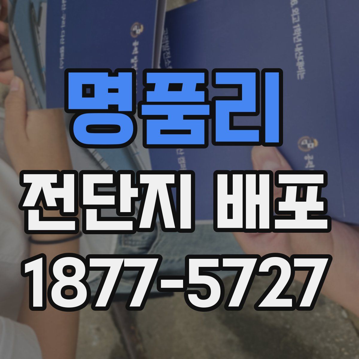 명품리 전단지 배포