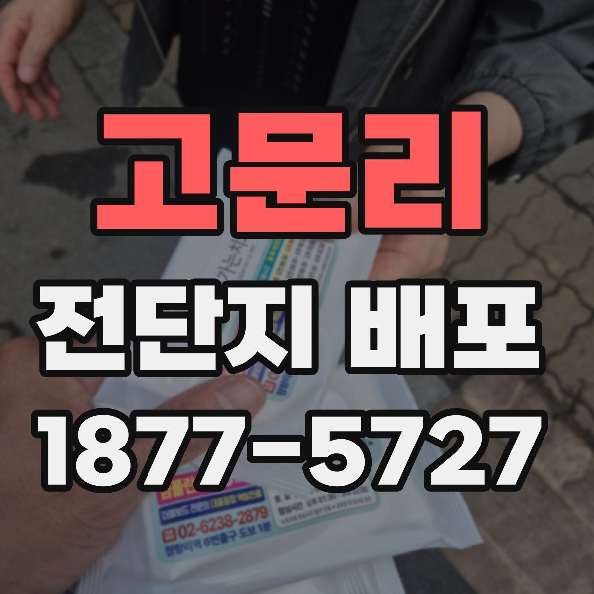 고문리 전단지 배포