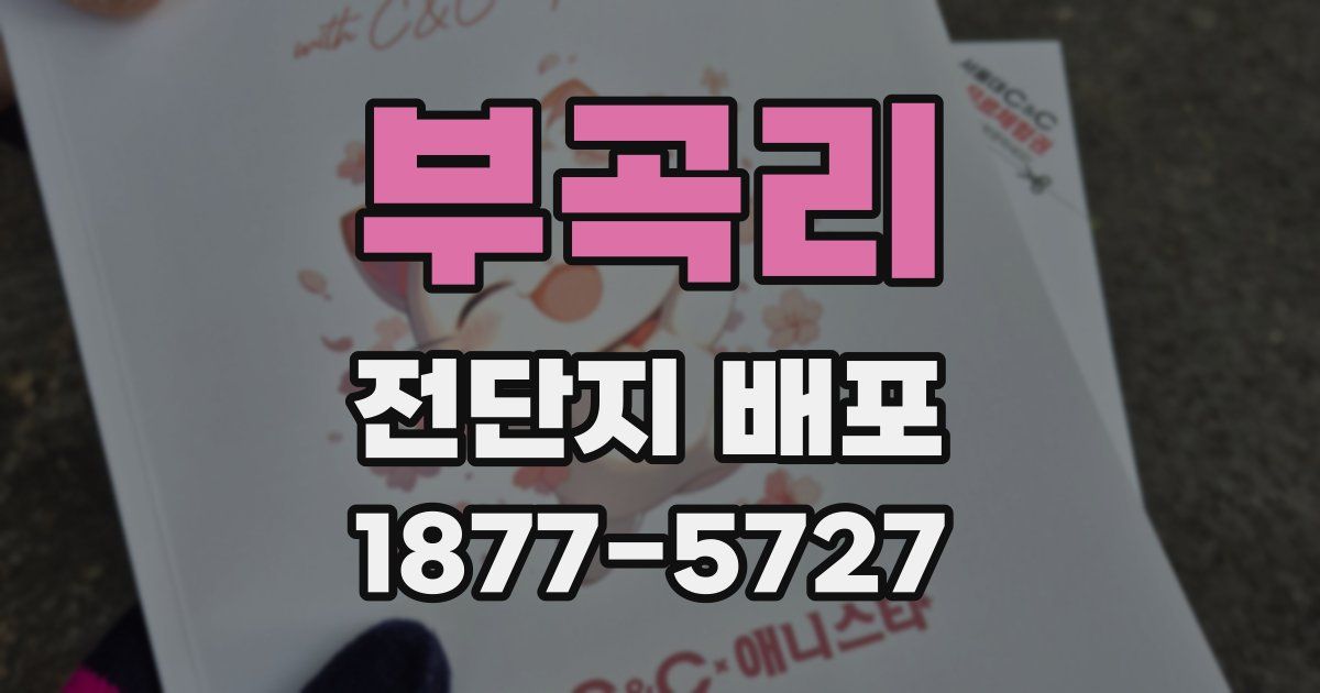 부곡리 전단지 배포