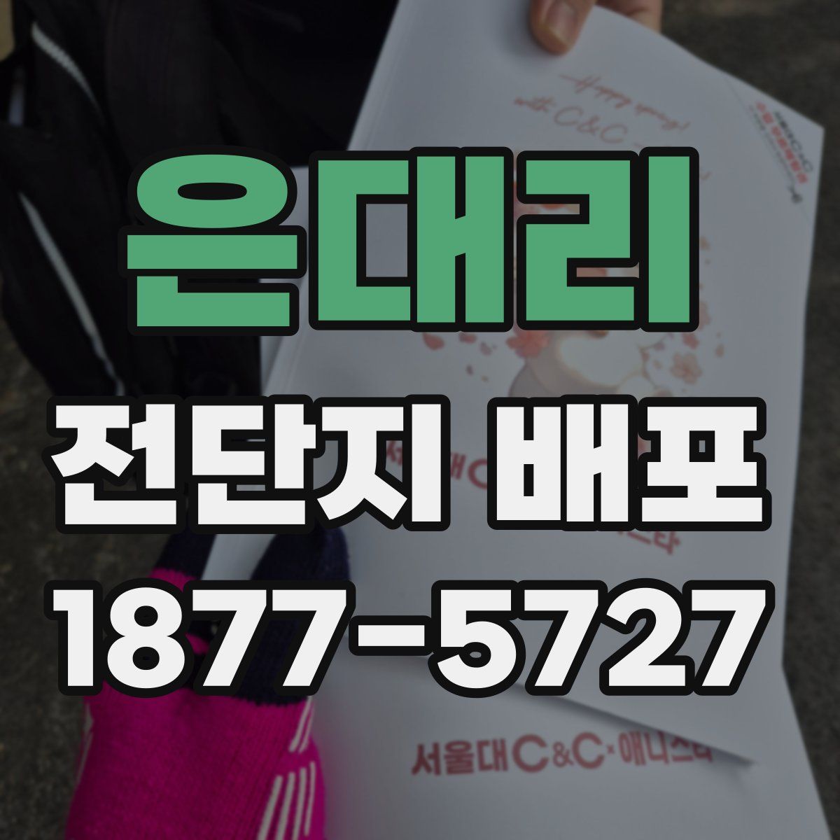 은대리 전단지 배포