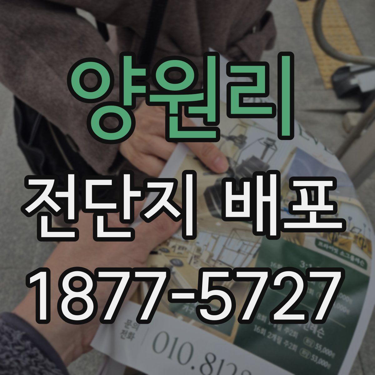 양원리 전단지 배포