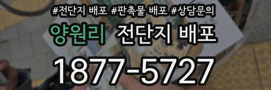 양원리 전단지 배포