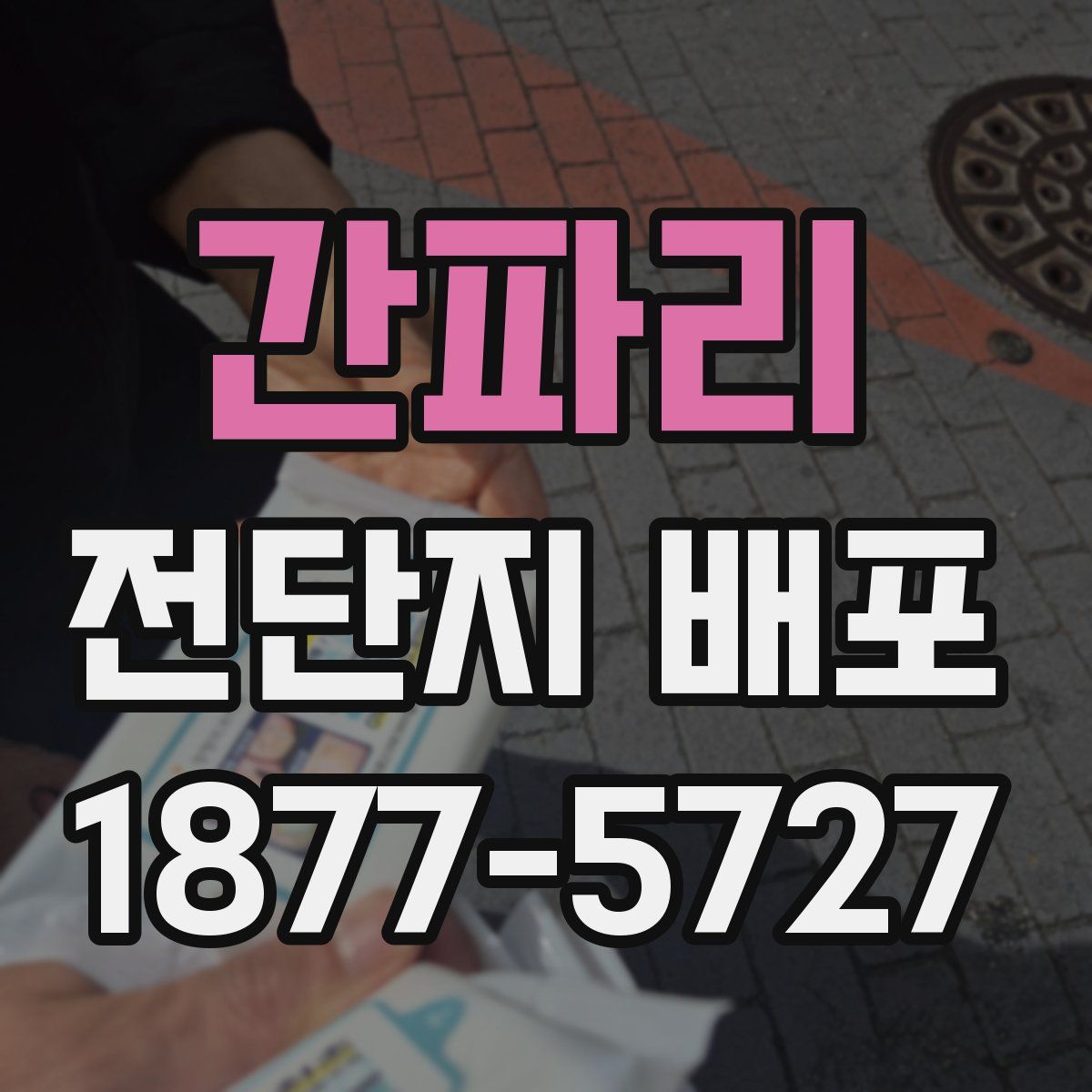 간파리 전단지 배포