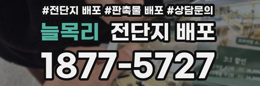 늘목리 전단지 배포