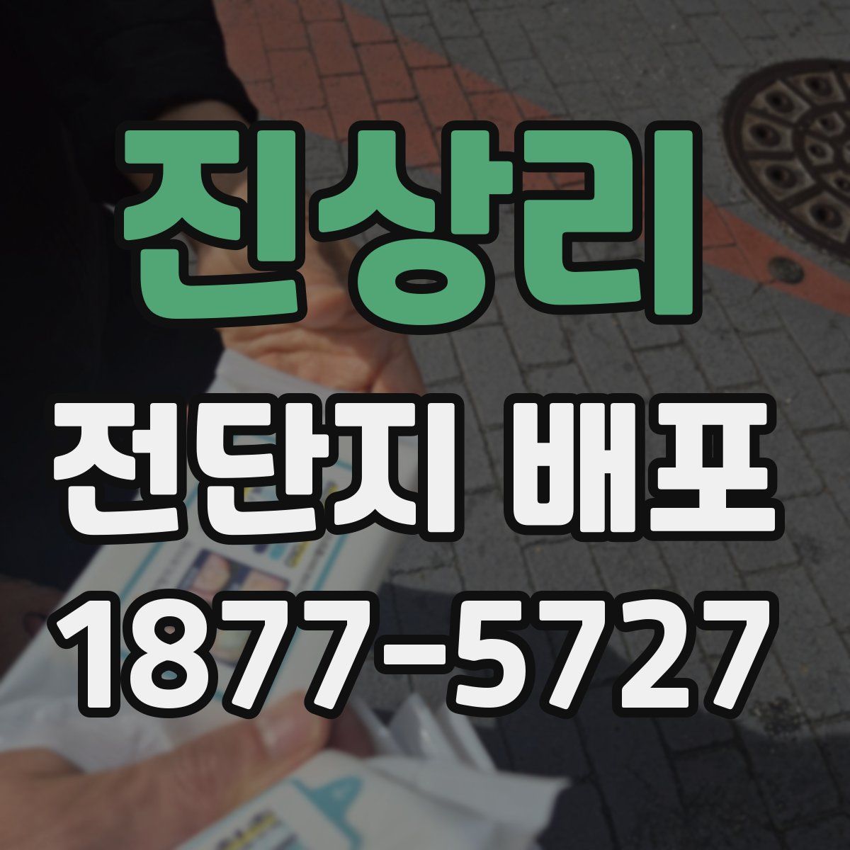 진상리 전단지 배포