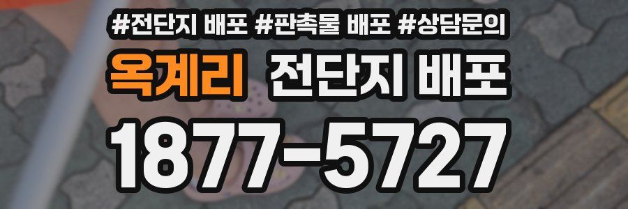 옥계리 전단지 배포