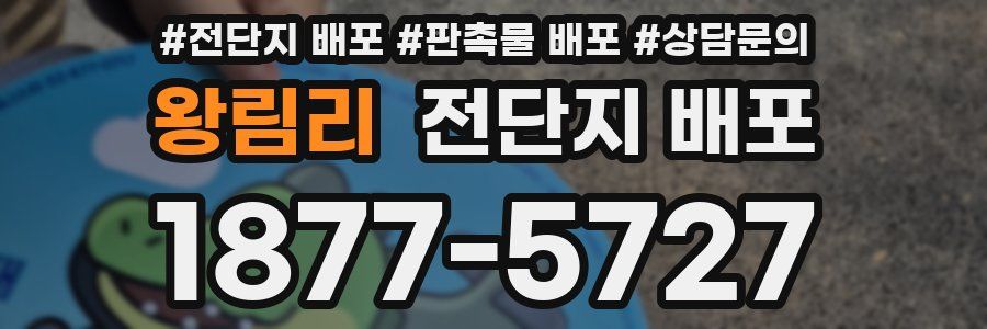 왕림리 전단지 배포