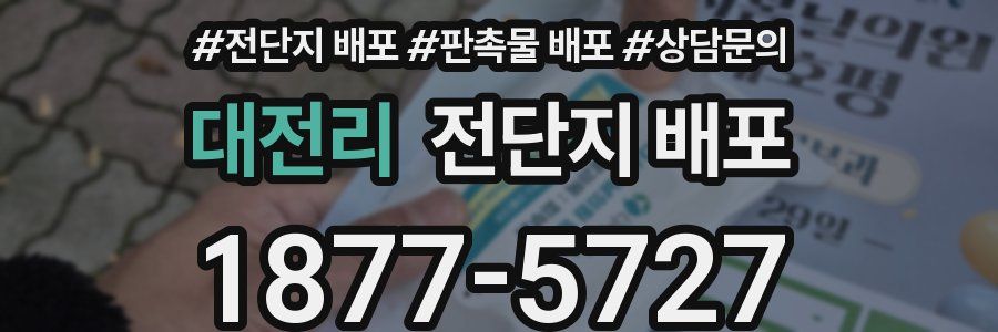 대전리 전단지 배포