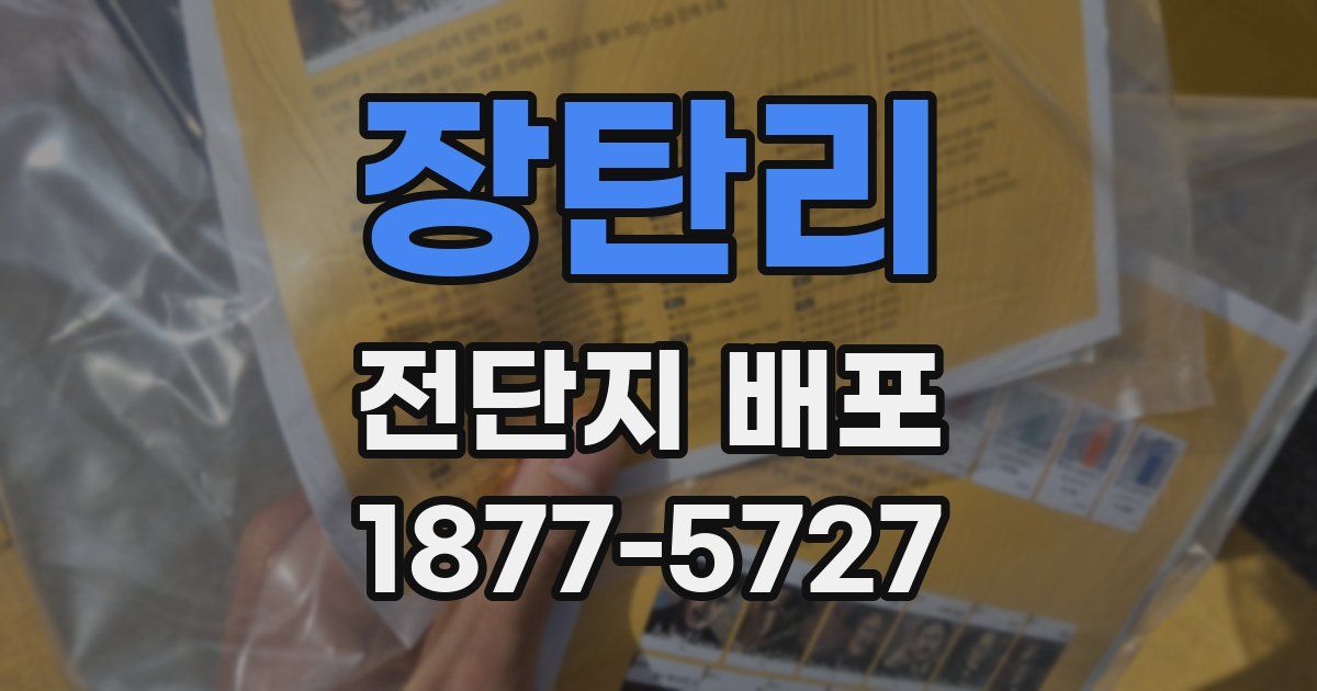 장탄리 전단지 배포