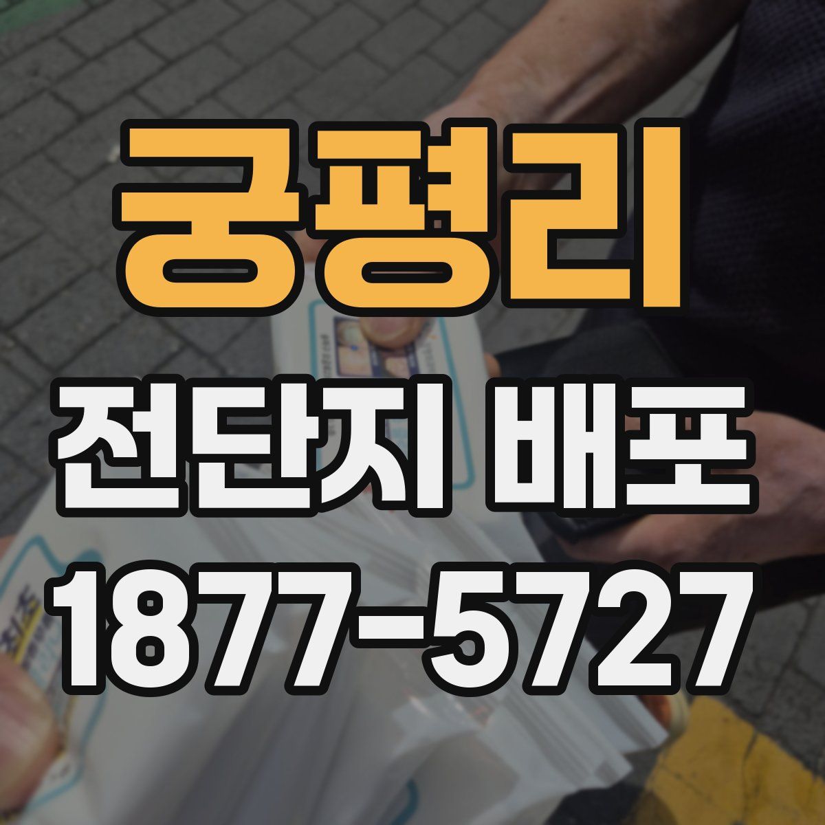 궁평리 전단지 배포