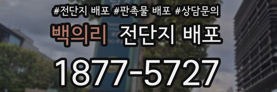백의리 전단지 배포