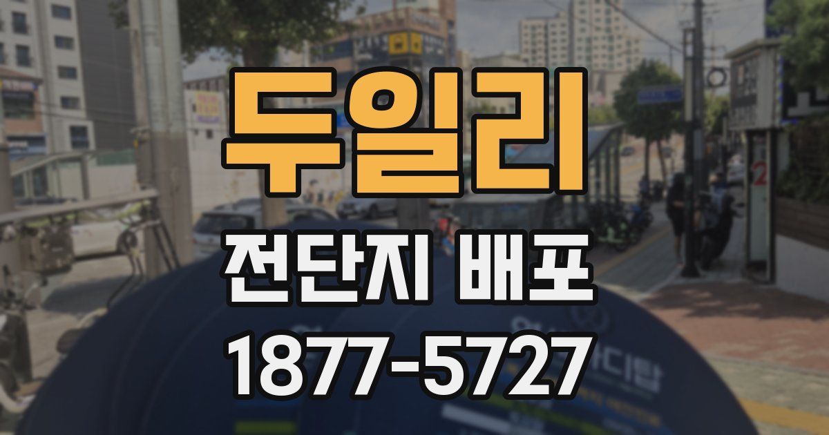 두일리 전단지 배포