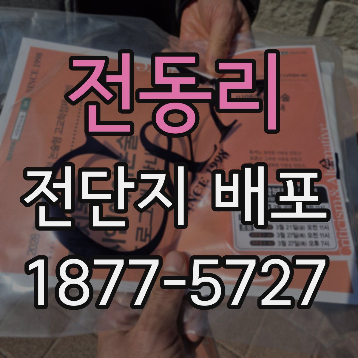 전동리 전단지 배포