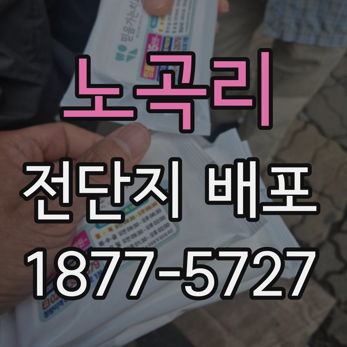 노곡리 전단지 배포