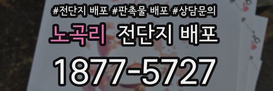 노곡리 전단지 배포