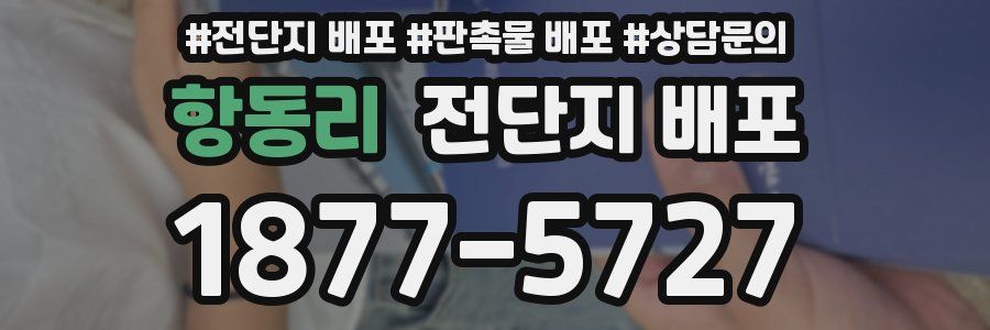 항동리 전단지 배포