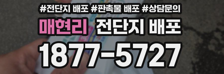 매현리 전단지 배포