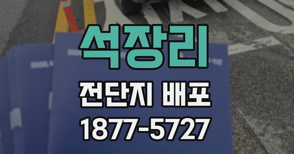 석장리 전단지 배포