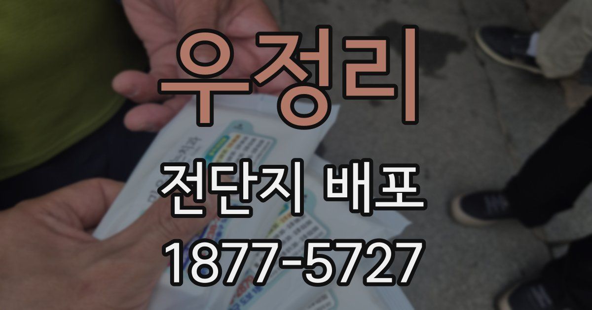 우정리 전단지 배포