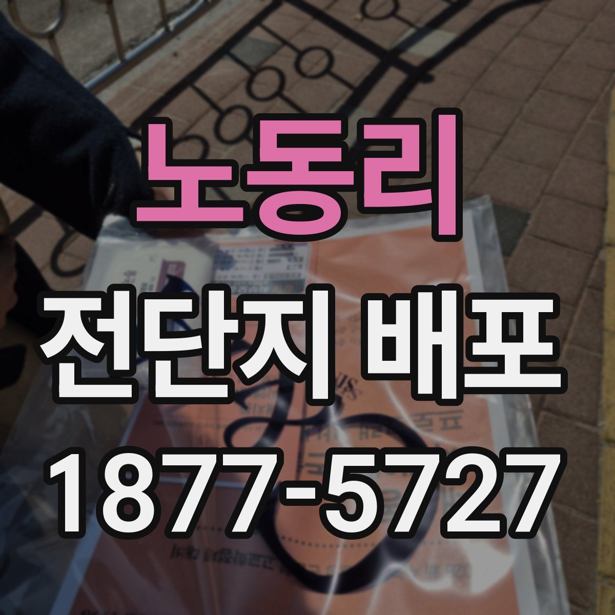노동리 전단지 배포