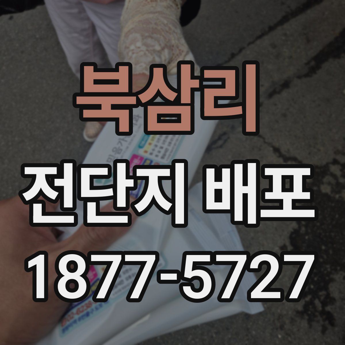 북삼리 전단지 배포