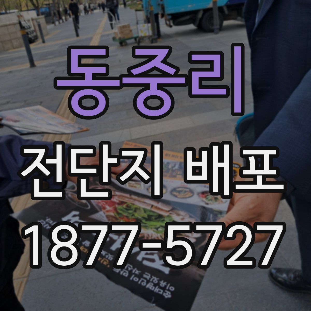 동중리 전단지 배포