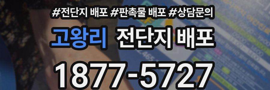 고왕리 전단지 배포