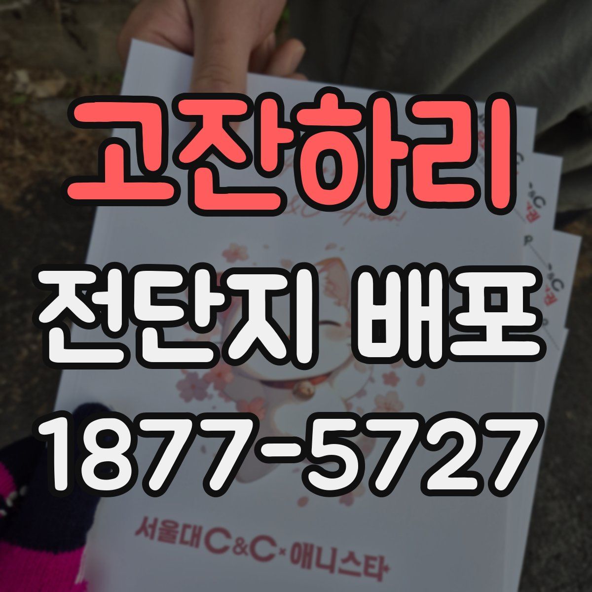 고잔하리 전단지 배포