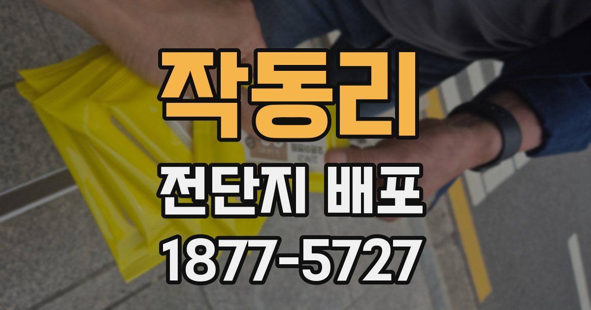작동리 전단지 배포