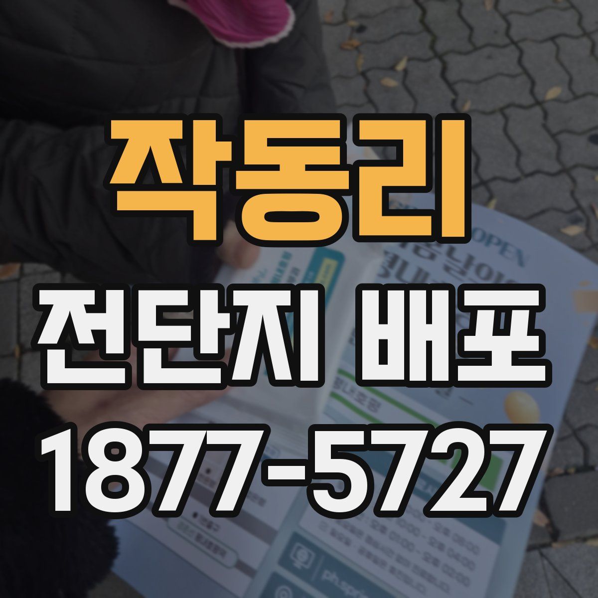 작동리 전단지 배포