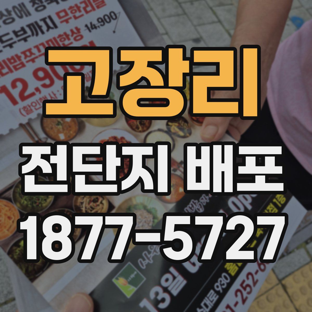 고장리 전단지 배포