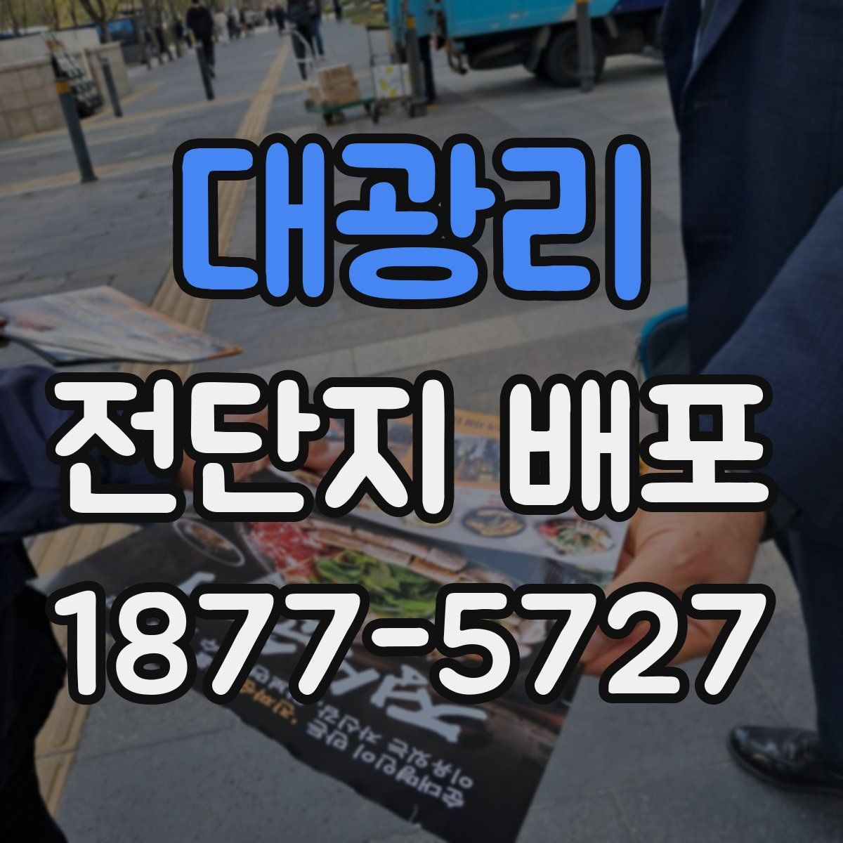 대광리 전단지 배포