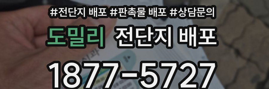 도밀리 전단지 배포