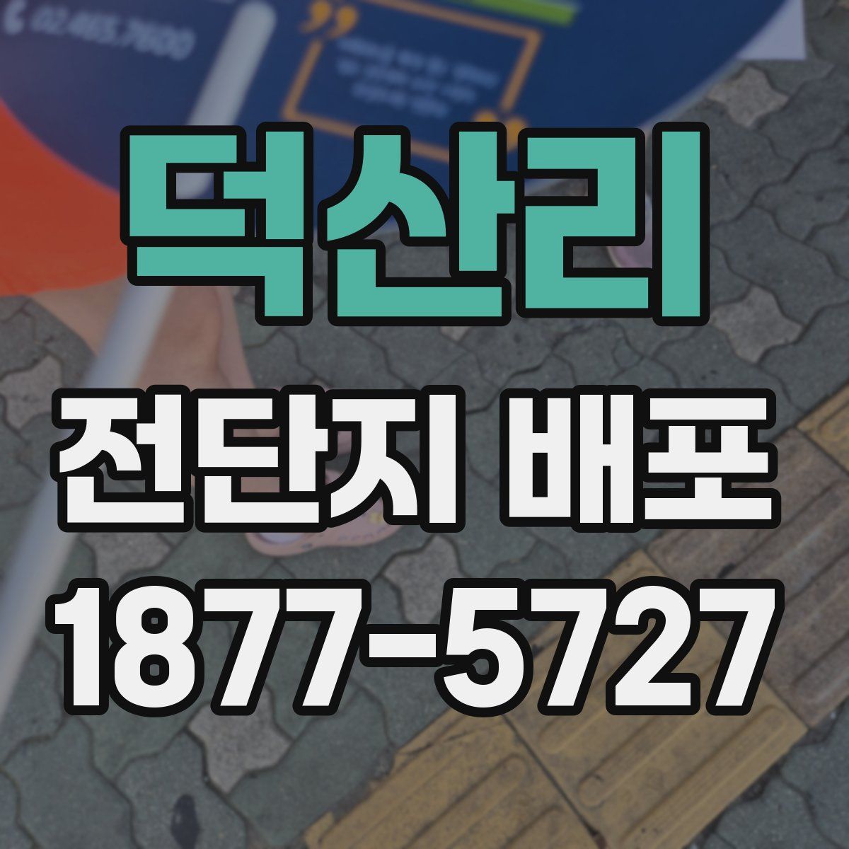 덕산리 전단지 배포