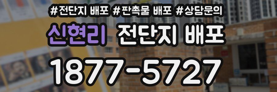 신현리 전단지 배포