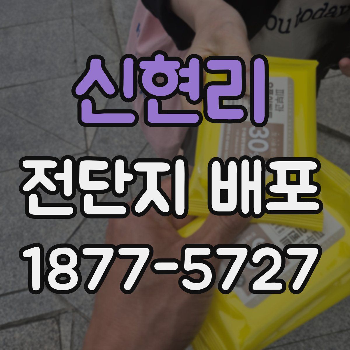신현리 전단지 배포