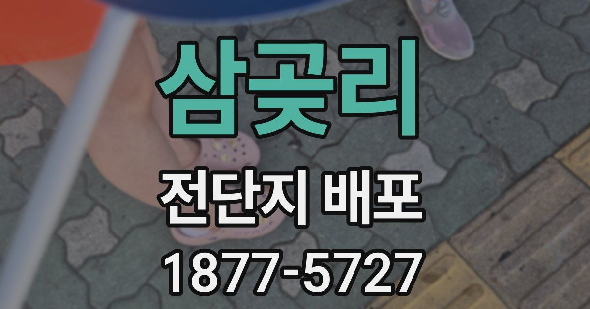 삼곶리 전단지 배포